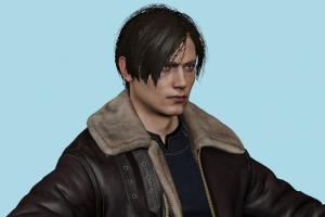 RE4 Leon Resident-Evil, RE4, Leon, resident, evil, male, man, people, human, xna, characters, rigged
